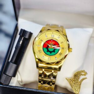 BNP Combo Package ঘড়ি + লোগো ব্যাজ (Gold)