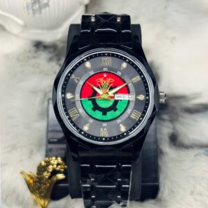 BNP Combo Package ঘড়ি + লোগো ব্যাজ (Full Black)